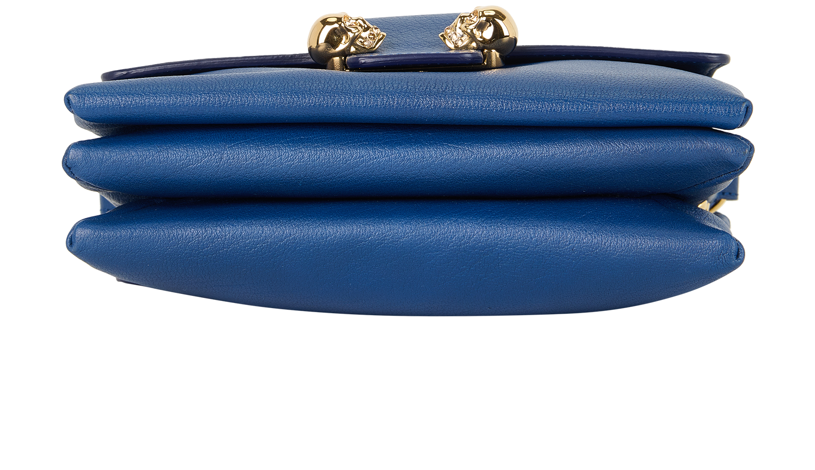 Twin Skull Crossbody, &pound;395, Handbags, Blue, Leather, Top view